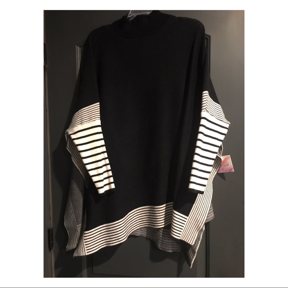 Black and white sweater